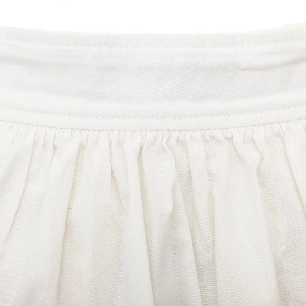 Chloé See by Chloé Cotton Skirt - '10s White Cotton Good - Inside View