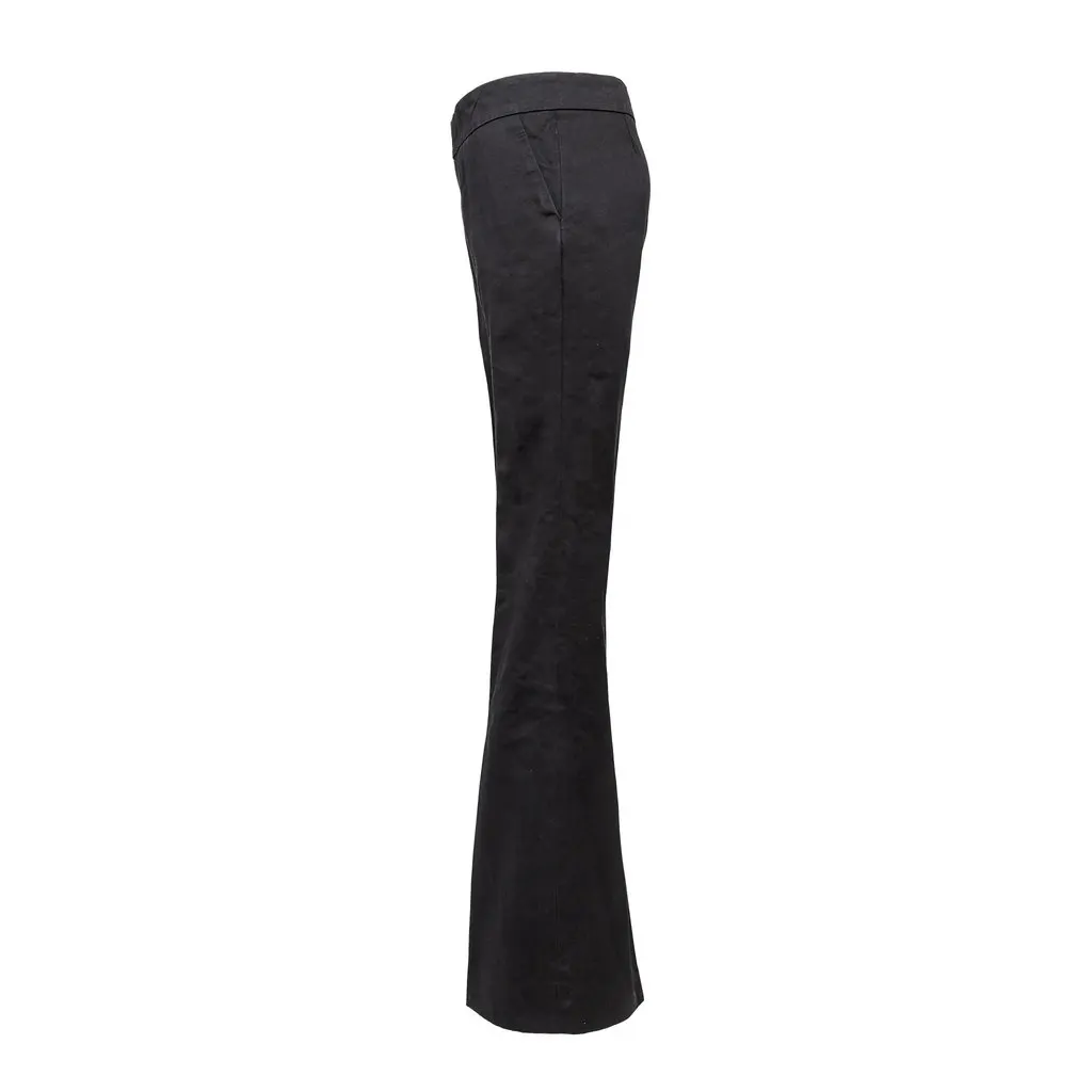Gucci Bell Bottom Pants - '10s Black Cotton Good - Back View