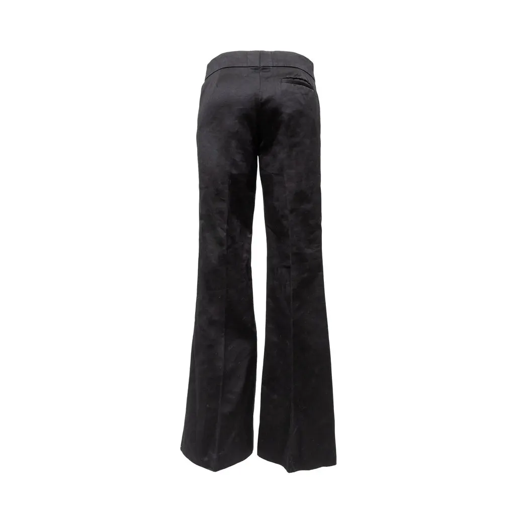 Gucci Bell Bottom Pants - '10s Black Cotton Good - Inside View