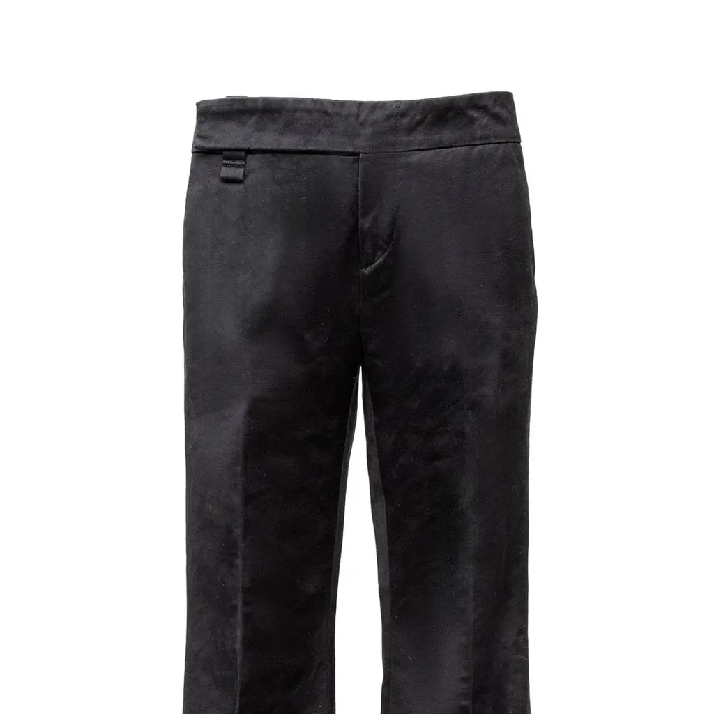 Gucci Bell Bottom Pants - '10s Black Cotton Good - Model View