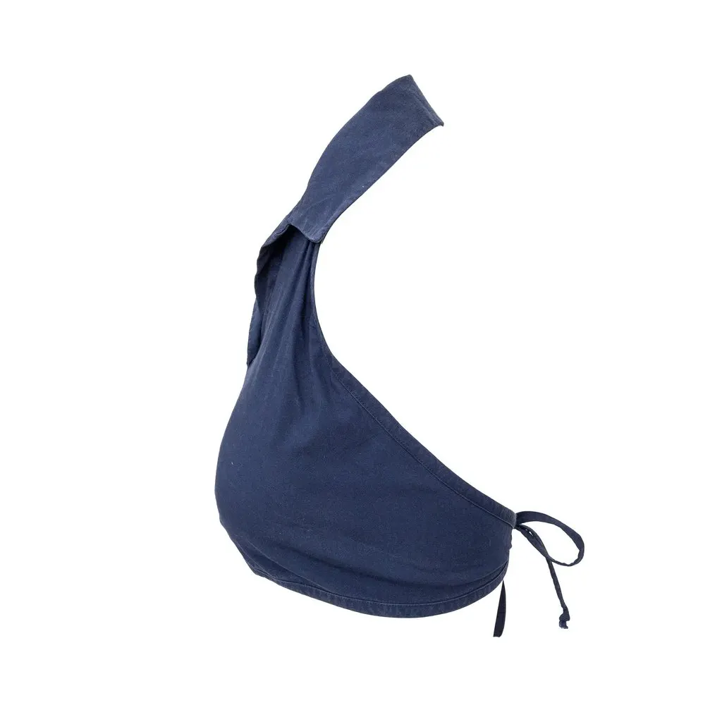 Romeo Gigli G Gigli Halter Top - '00s Blue Good - Back View