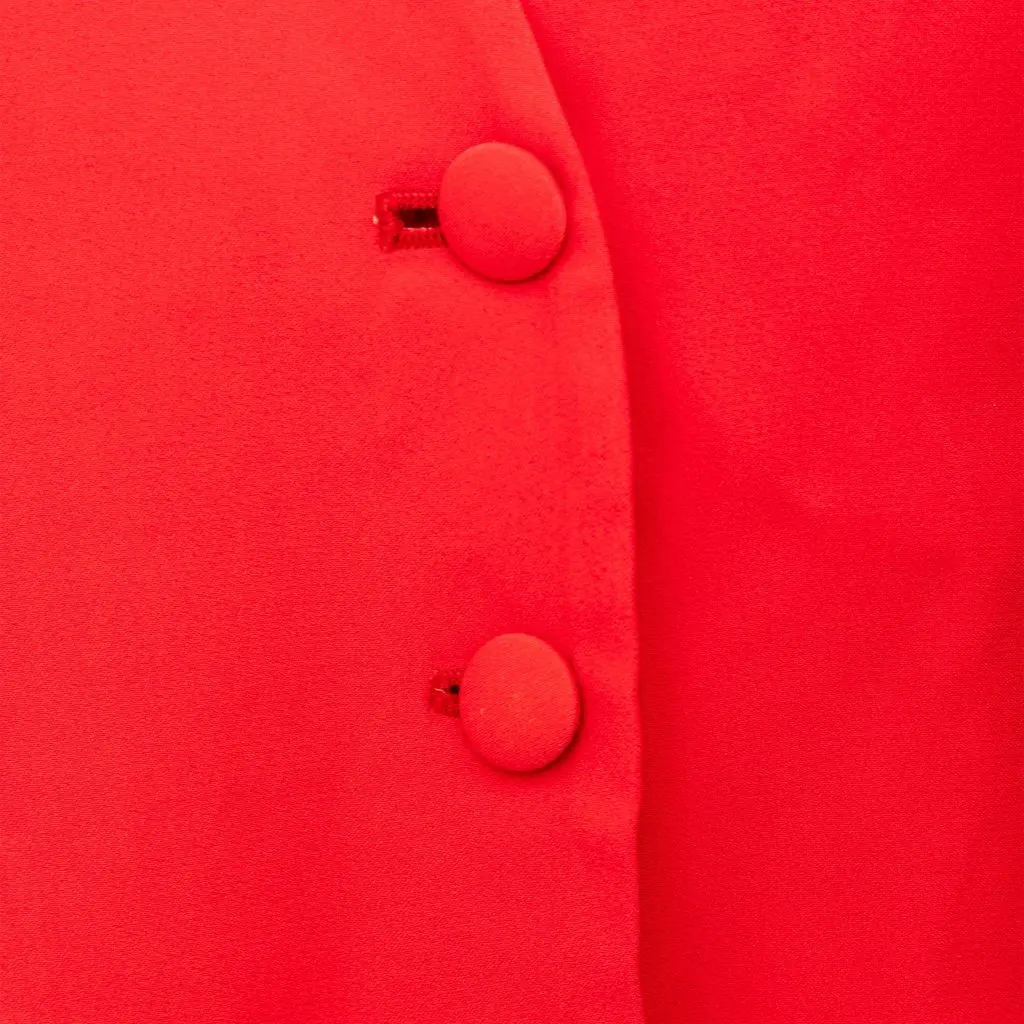 Emporio Armani Halter Vest Top - '00s Red Good - Model View