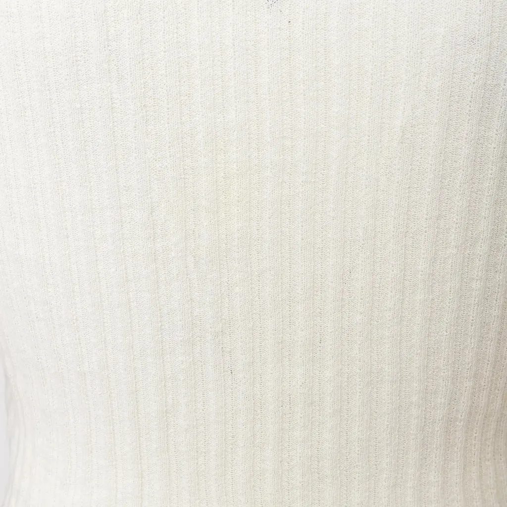 Romeo Gigli G Gigli Knit Cardigan - '90s White Good - Model View