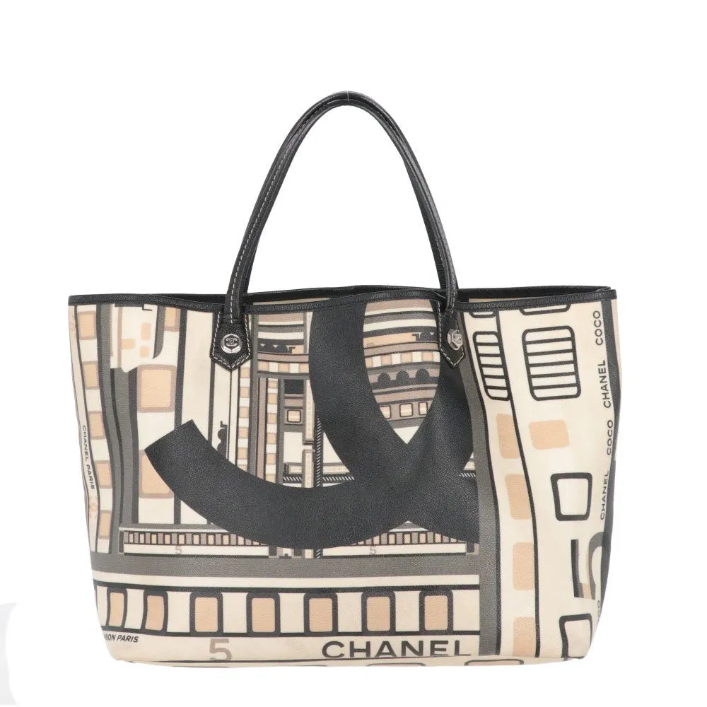 Chanel Printed Leather Shoulder Bag - 2000s Red Leather Good - Model View
