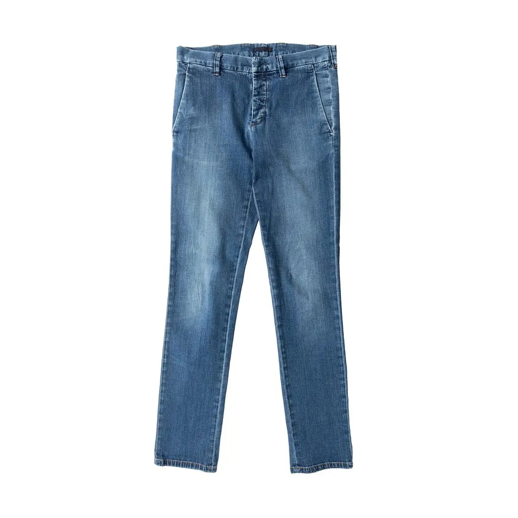 Prada Denim Pants - '10s MultiColor Denim Good - Front View