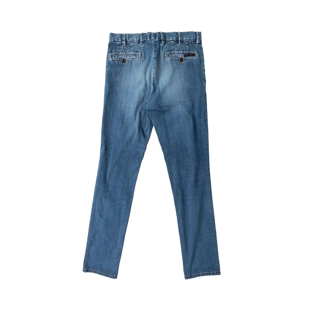 Prada Denim Pants - '10s MultiColor Denim Good - Back View