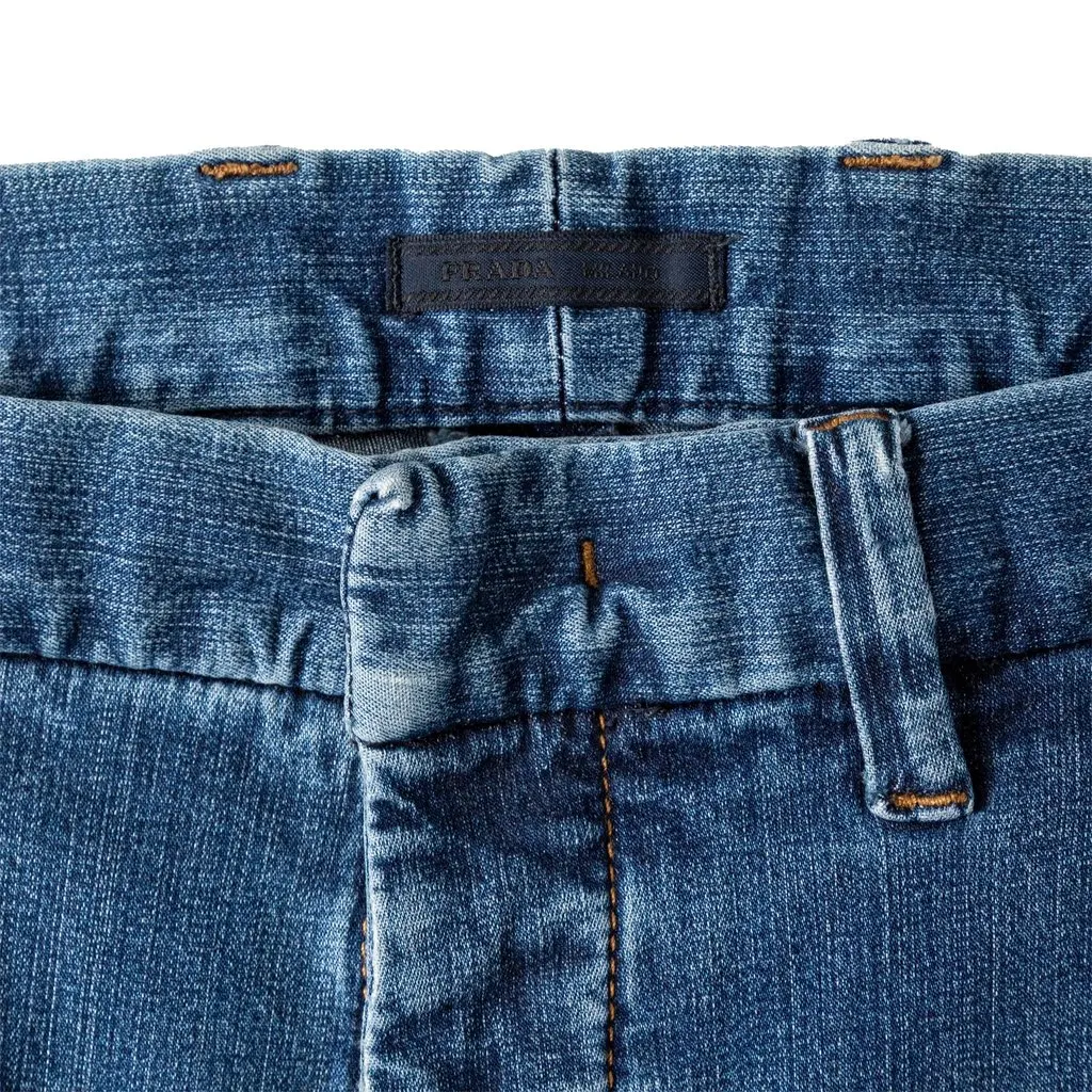 Prada Denim Pants - '10s MultiColor Denim Good - Inside View