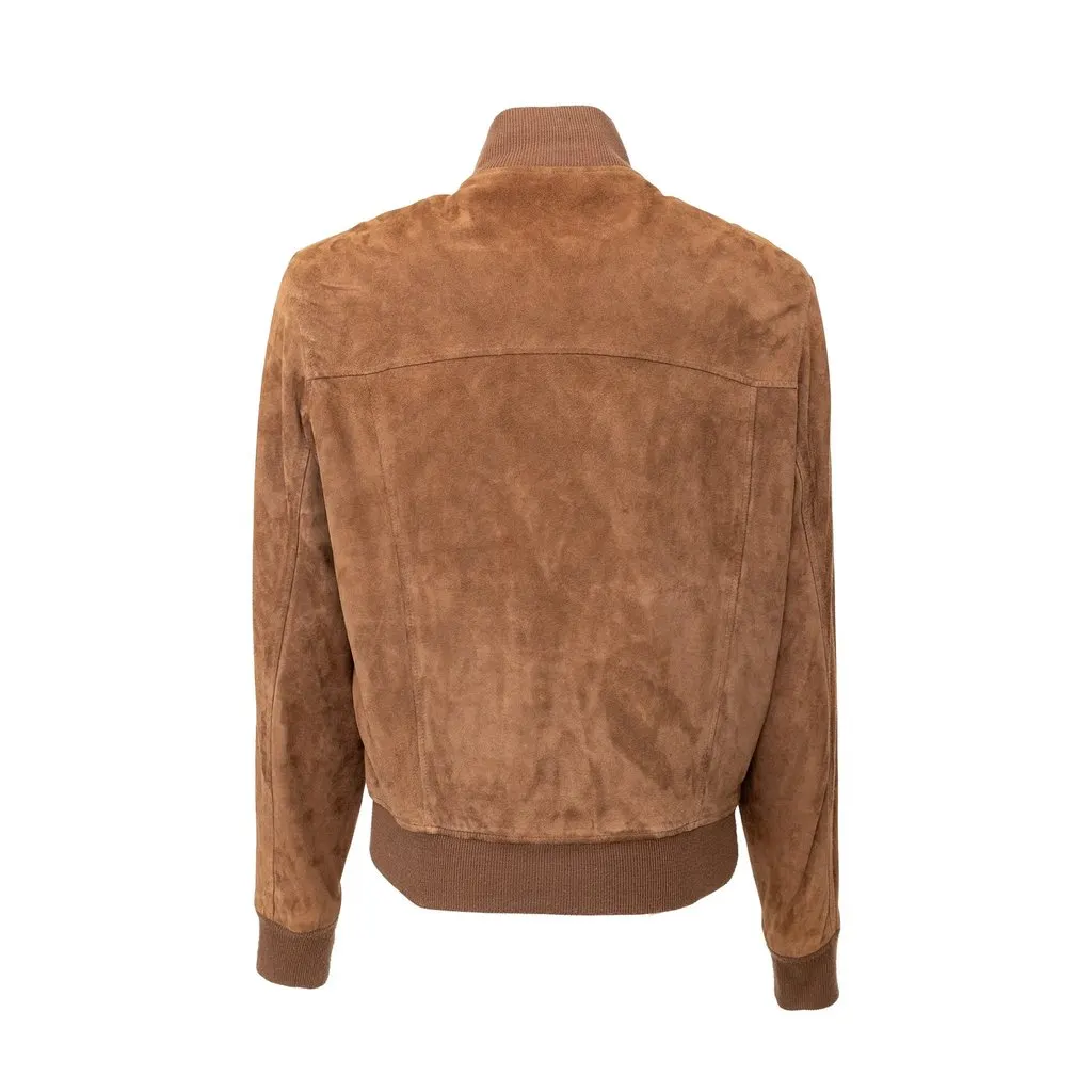 Unsigned Oriani Suede Jacket - '10s Brown Suede Good - Inside View