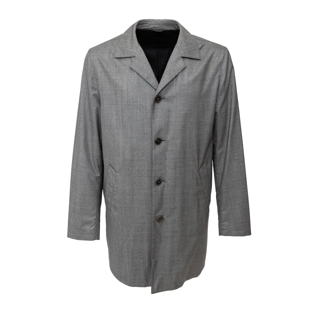 Unsigned FG Roma Wool Coat - '10s Grey Wool Good - Front View