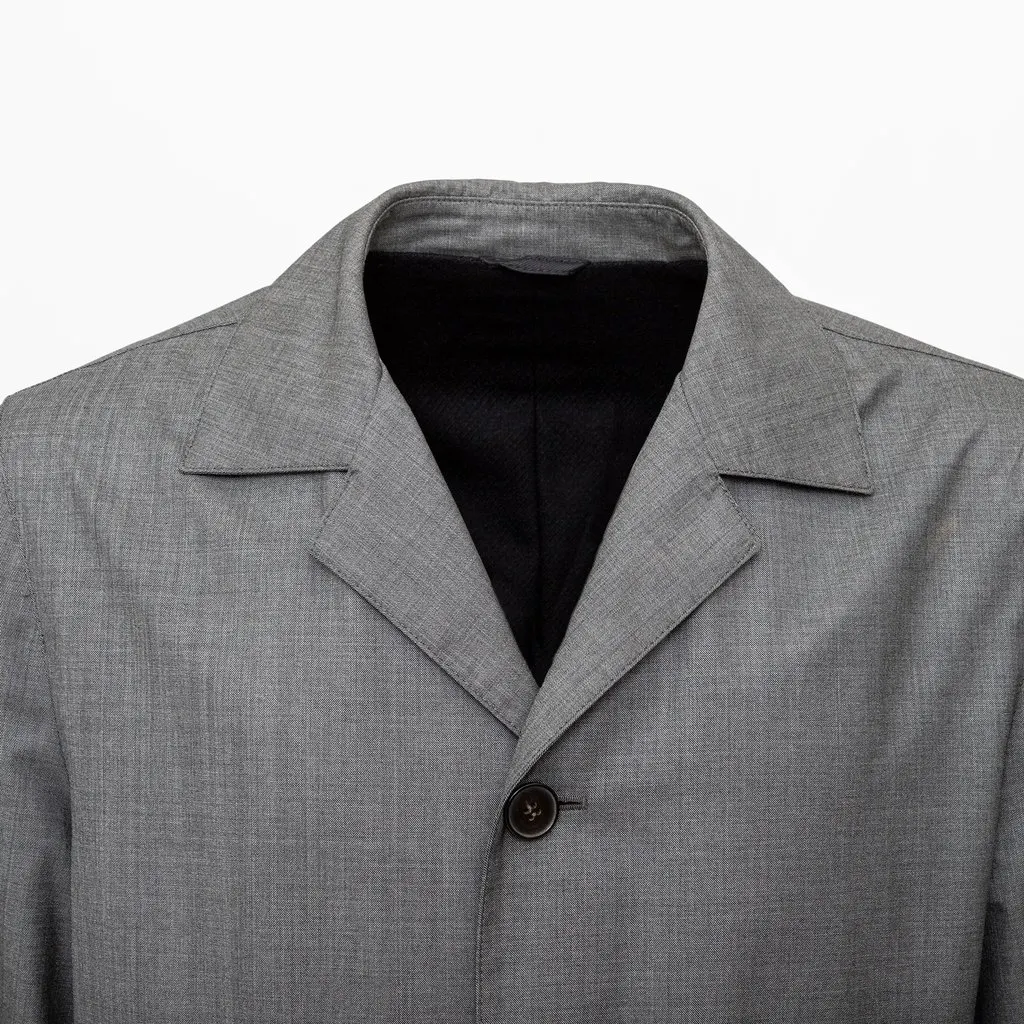 Unsigned FG Roma Wool Coat - '10s Grey Wool Good - Model View