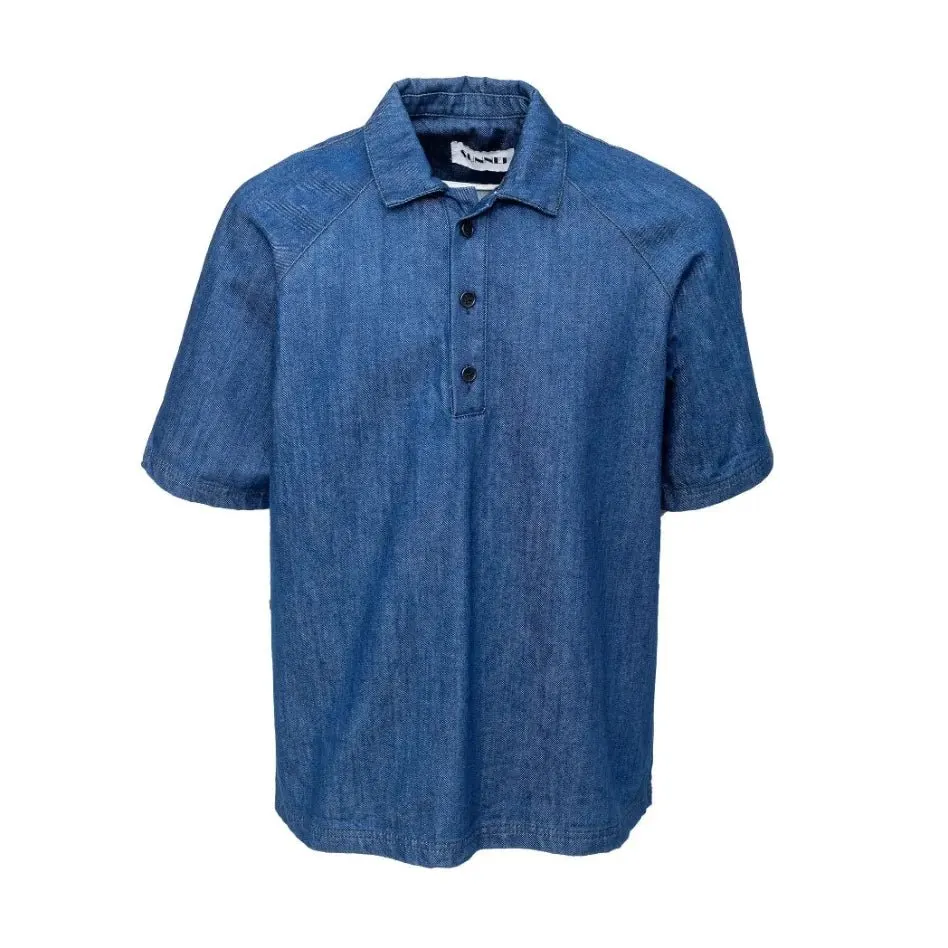 Unsigned Denim Shirt - '20s Blue Denim Good - Front View