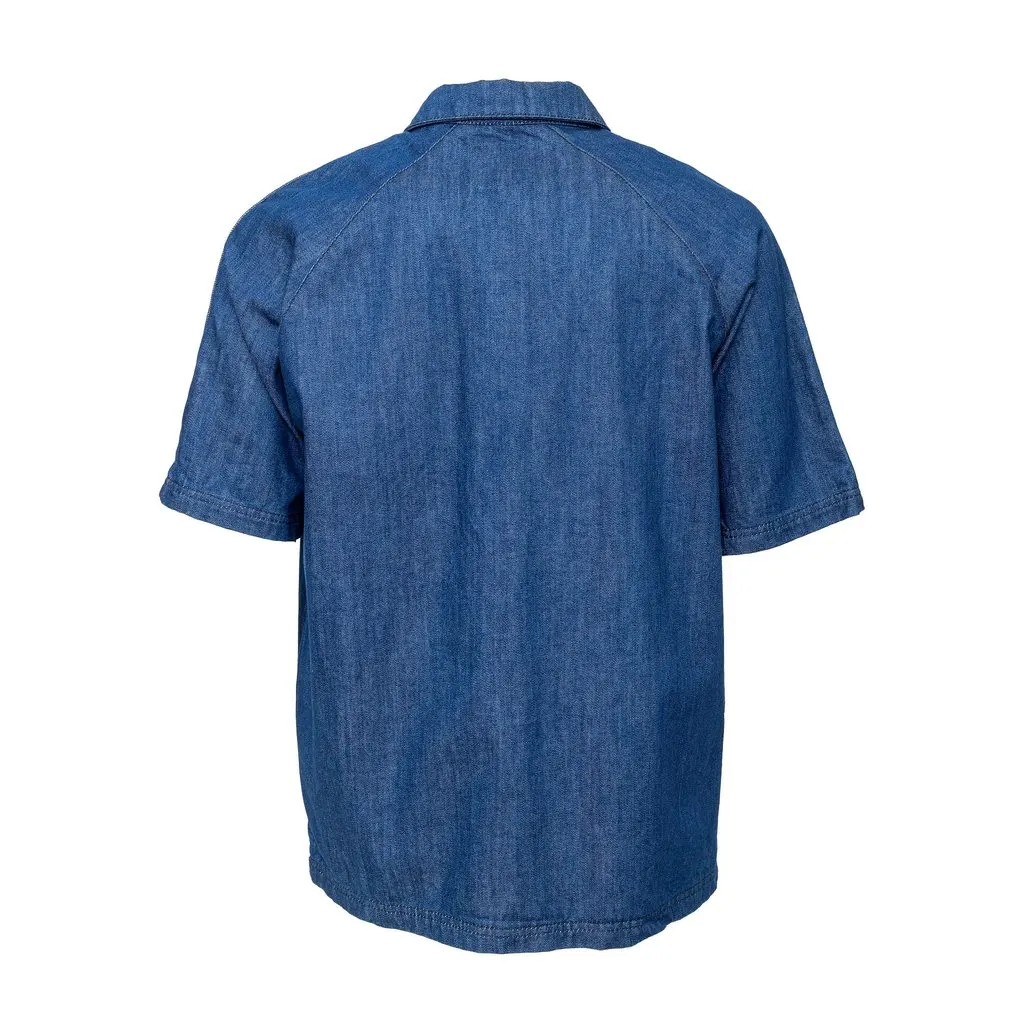 Unsigned Denim Shirt - '20s Blue Denim Good - Back View