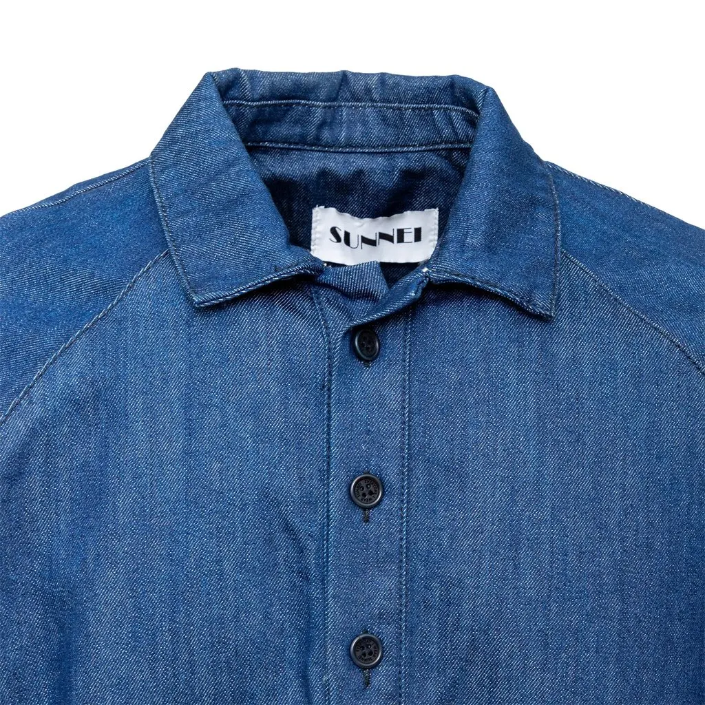 Unsigned Denim Shirt - '20s Blue Denim Good - Inside View