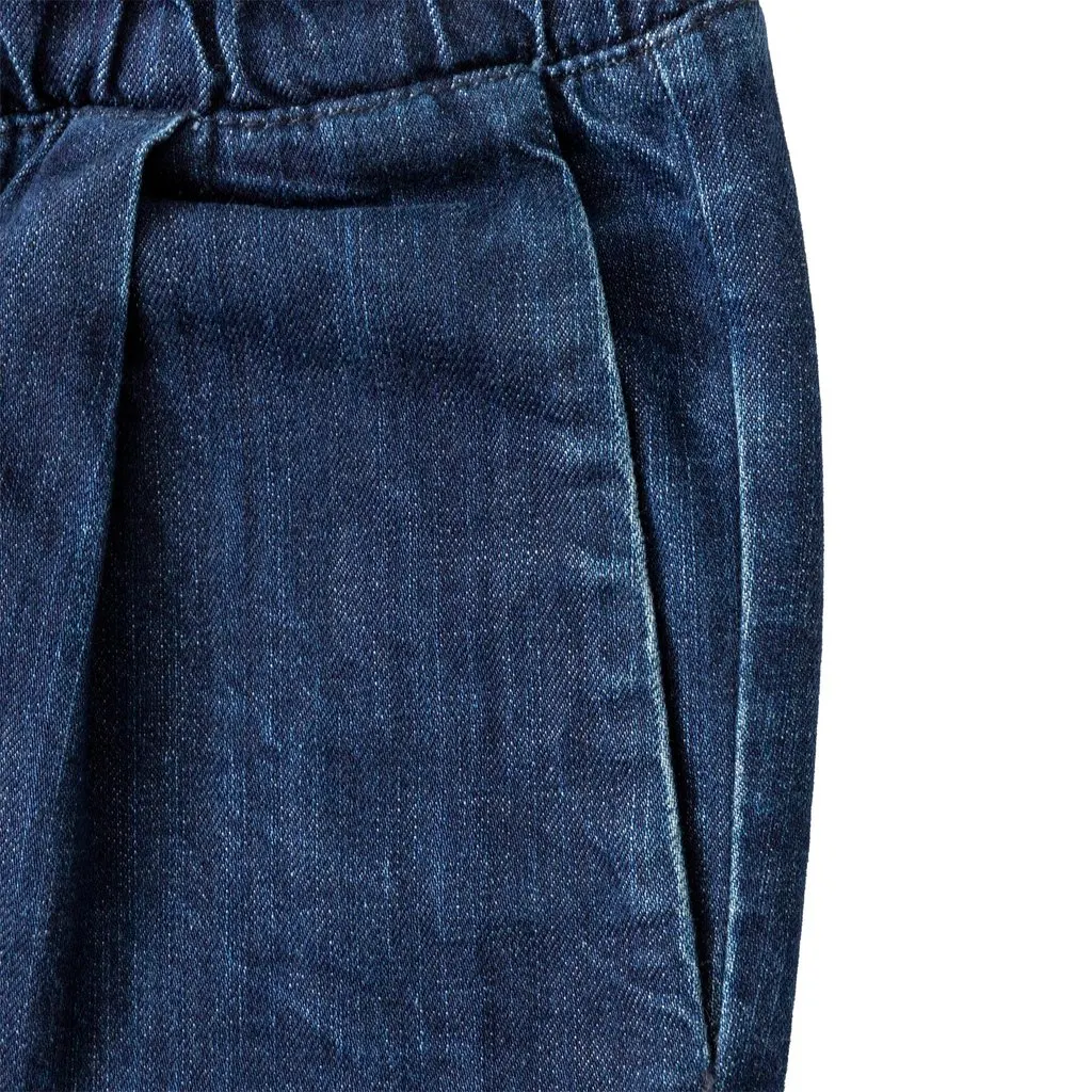 Unsigned Denim Trousers - '20s Blue Denim Good - Model View