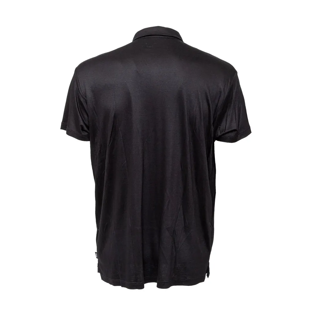 Armani Jeans Jeans Polo T-shirt - '10s Black Good - Back View