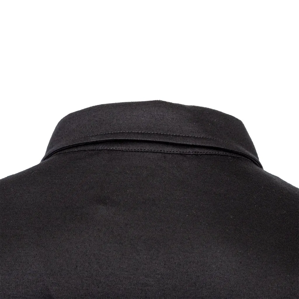 Armani Jeans Jeans Polo T-shirt - '10s Black Good - Model View
