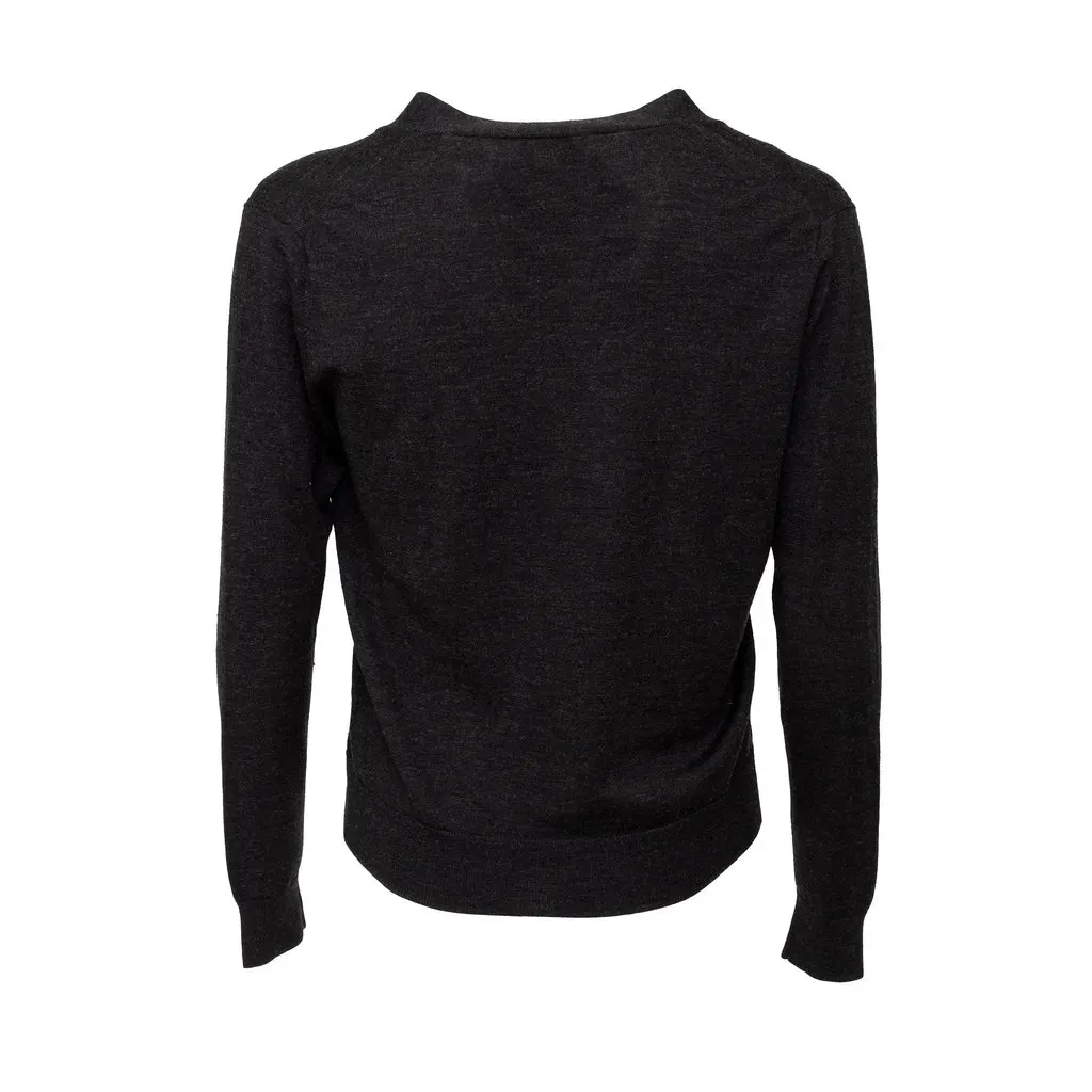 Unsigned FG Roma Cardigan - '10s Grey Wool Good - Inside View