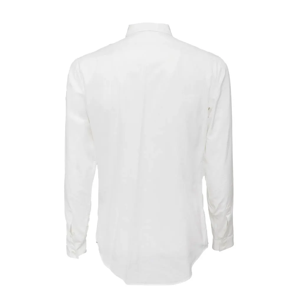 Dior Cotton Shirt - '10s White Cotton Good - Back View