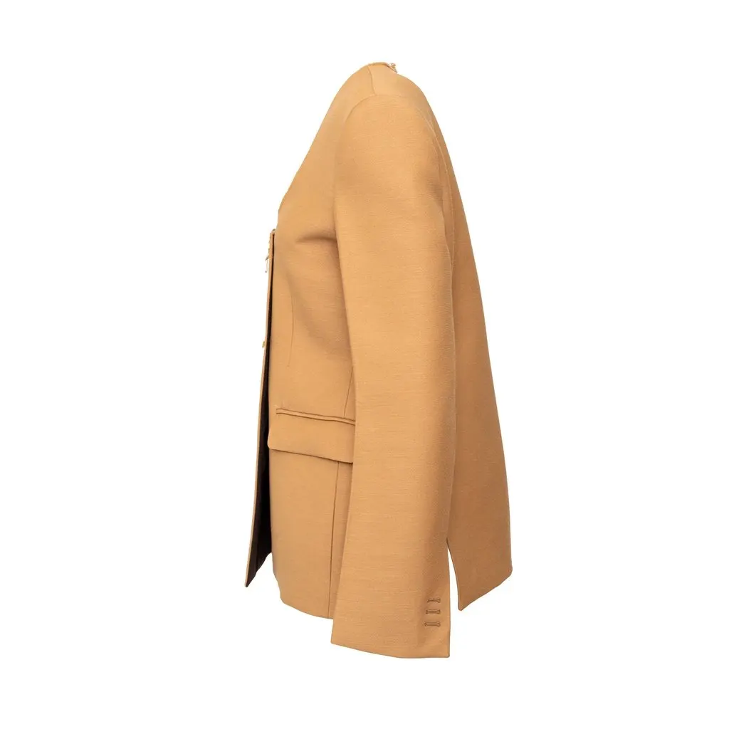 Bottega Veneta Jacket - '20s Gold Wool Good - Back View