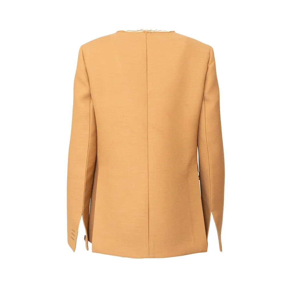 Bottega Veneta Jacket - '20s Gold Wool Good - Inside View