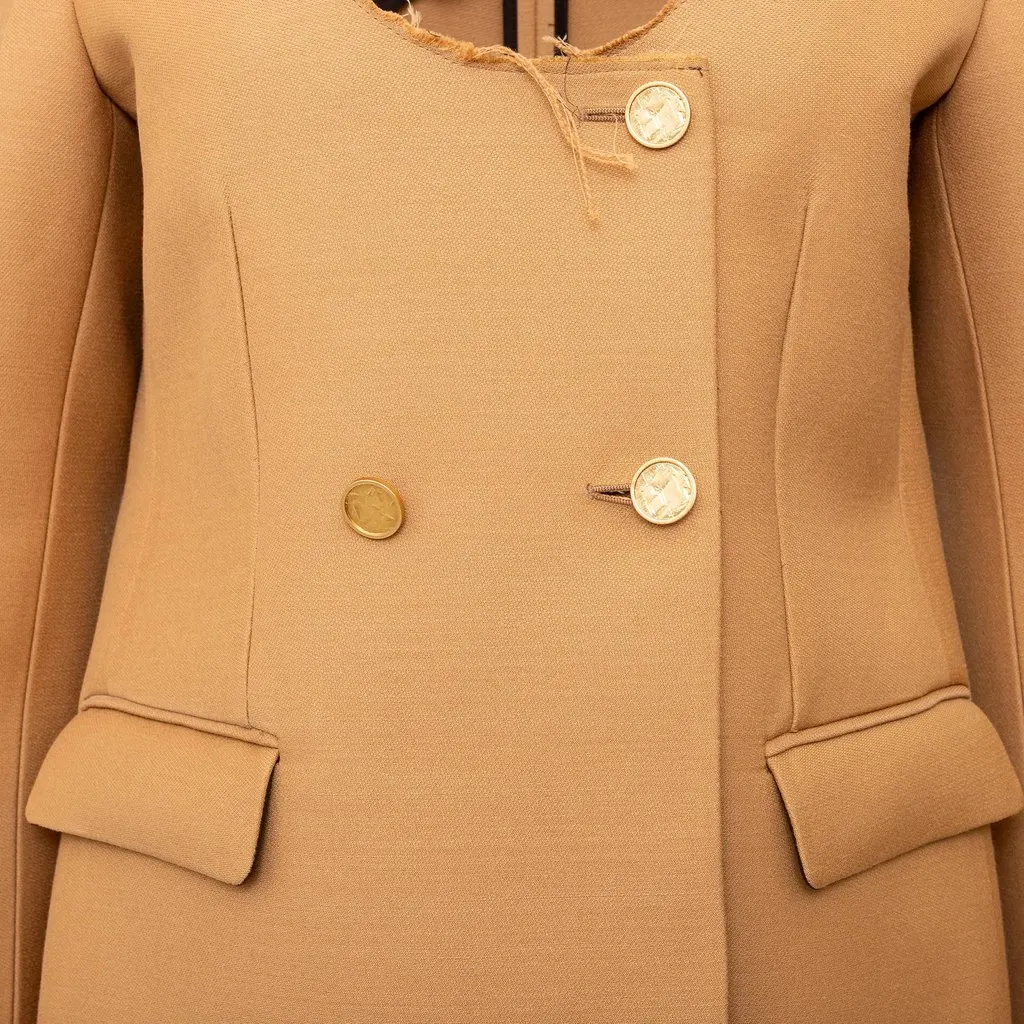 Bottega Veneta Jacket - '20s Gold Wool Good - Model View