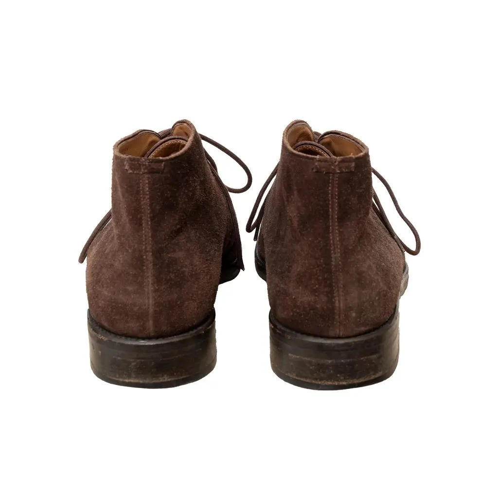 Unsigned J. Glen Suede Shoes - '10s Brown Suede Good - Model View