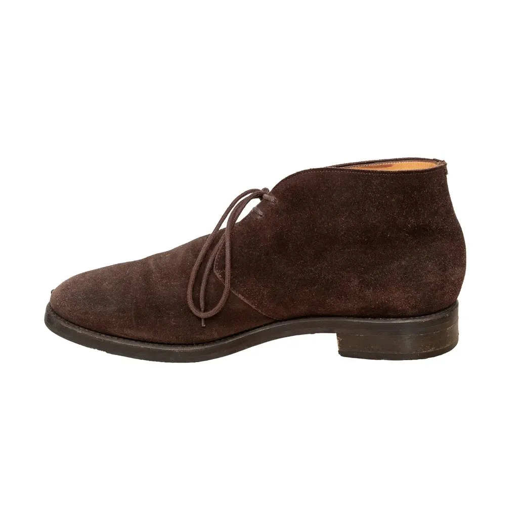 Unsigned J. Glen Suede Shoes - '10s Brown Suede Good - Box View