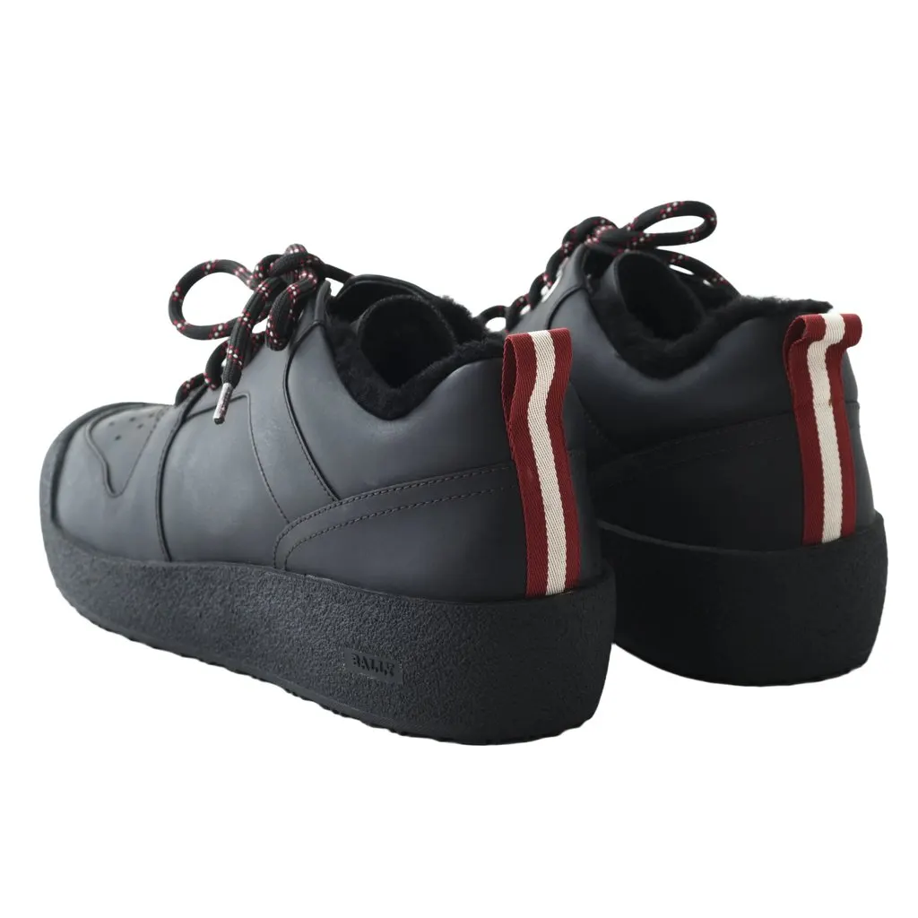 Bally Cuvio Fur Lining Sneaker - '10s Black Leather Good - Model View