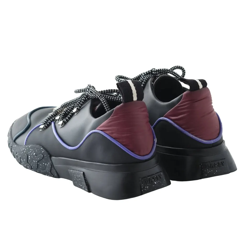 Bally Gady Low Top Sneakers - '10s Black Leather Good - Model View