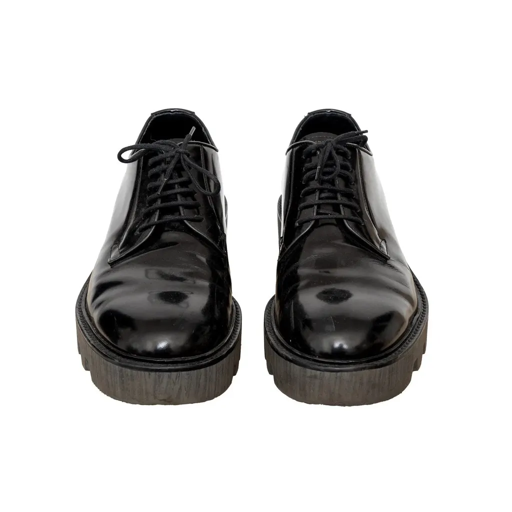 Emporio Armani Oxford Shoes - '10s Black Leather Good - Inside View