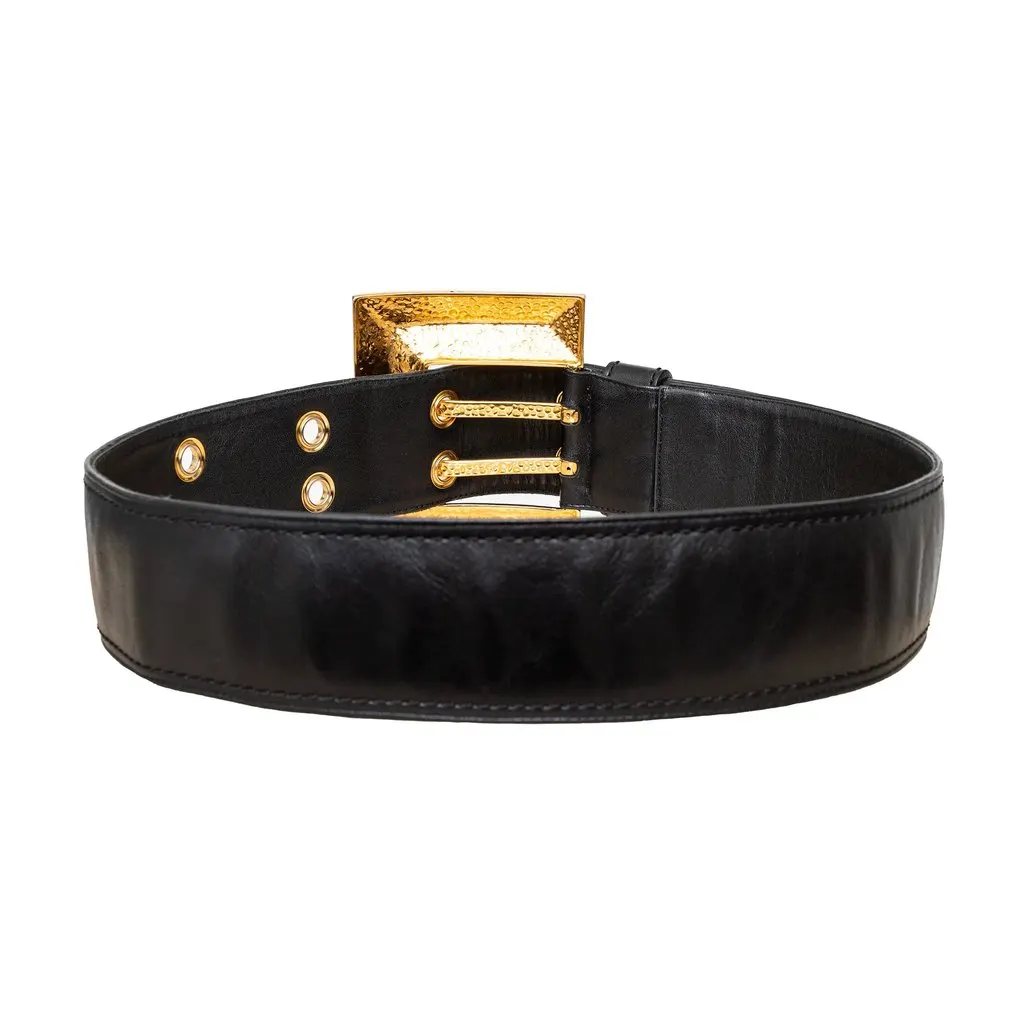 Giuseppe Zanotti Leather Belt - '10s Black Leather Good - Inside View