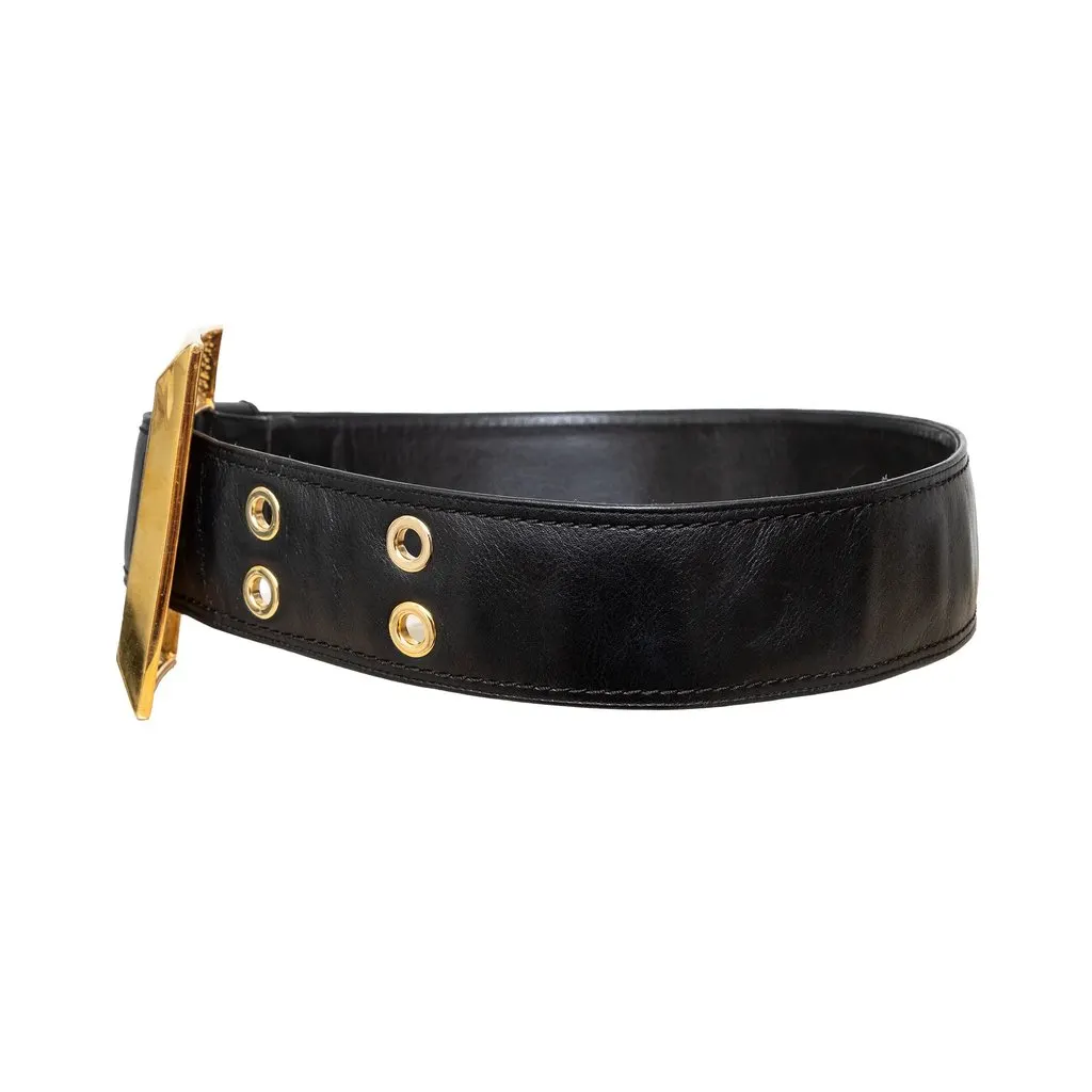 Giuseppe Zanotti Leather Belt - '10s Black Leather Good - Model View
