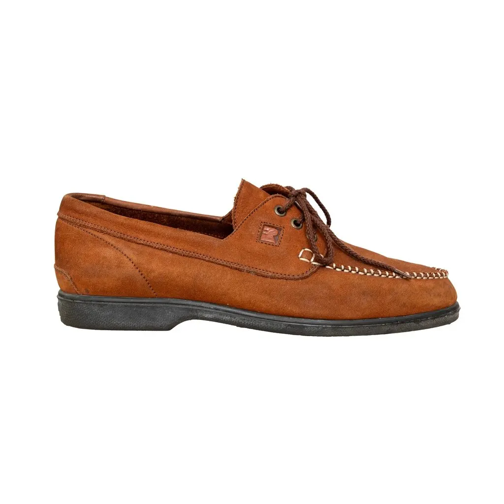 Unsigned Fratelli Rossetti Suede Shoes - '10s Brown Suede Good - Front View