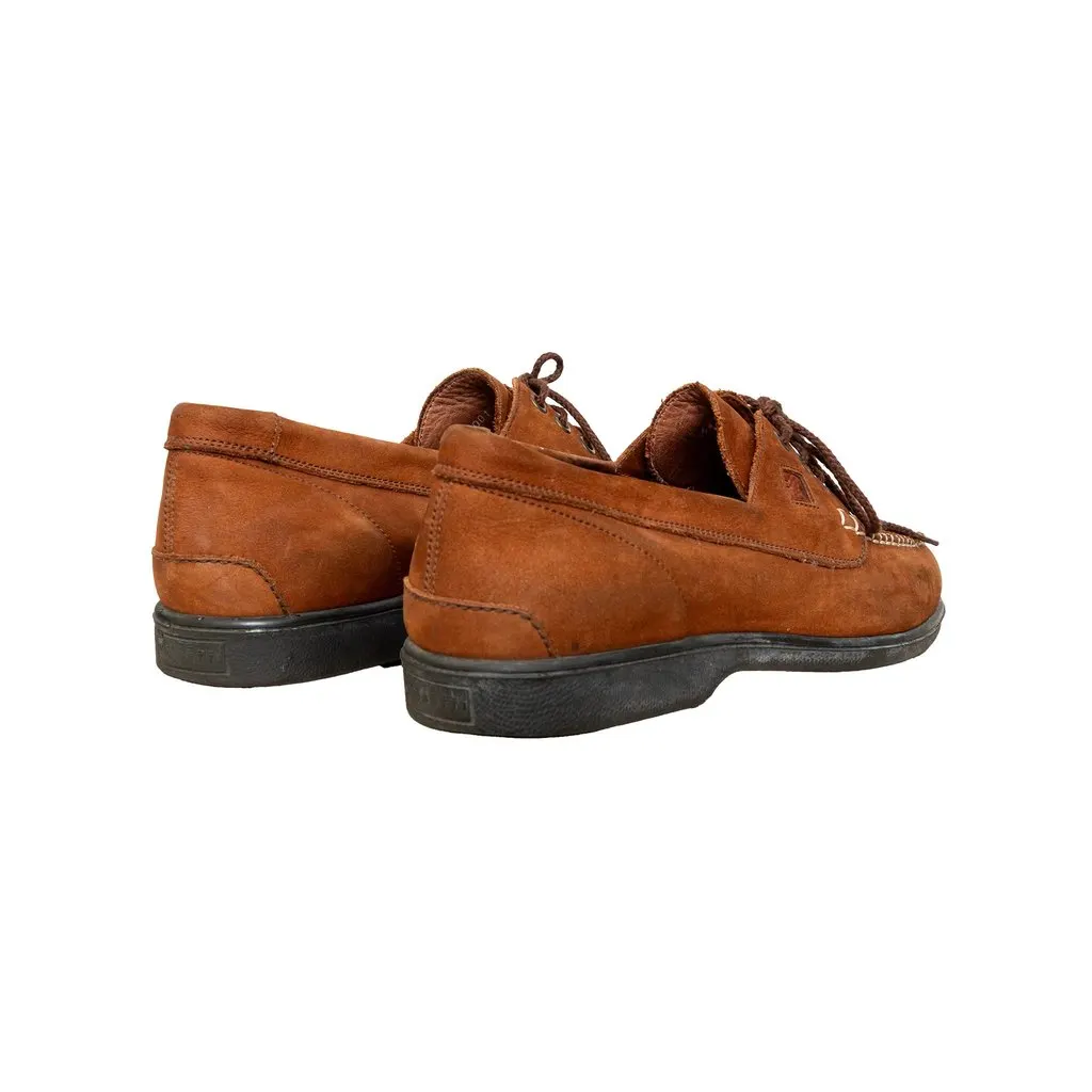 Unsigned Fratelli Rossetti Suede Shoes - '10s Brown Suede Good - Back View