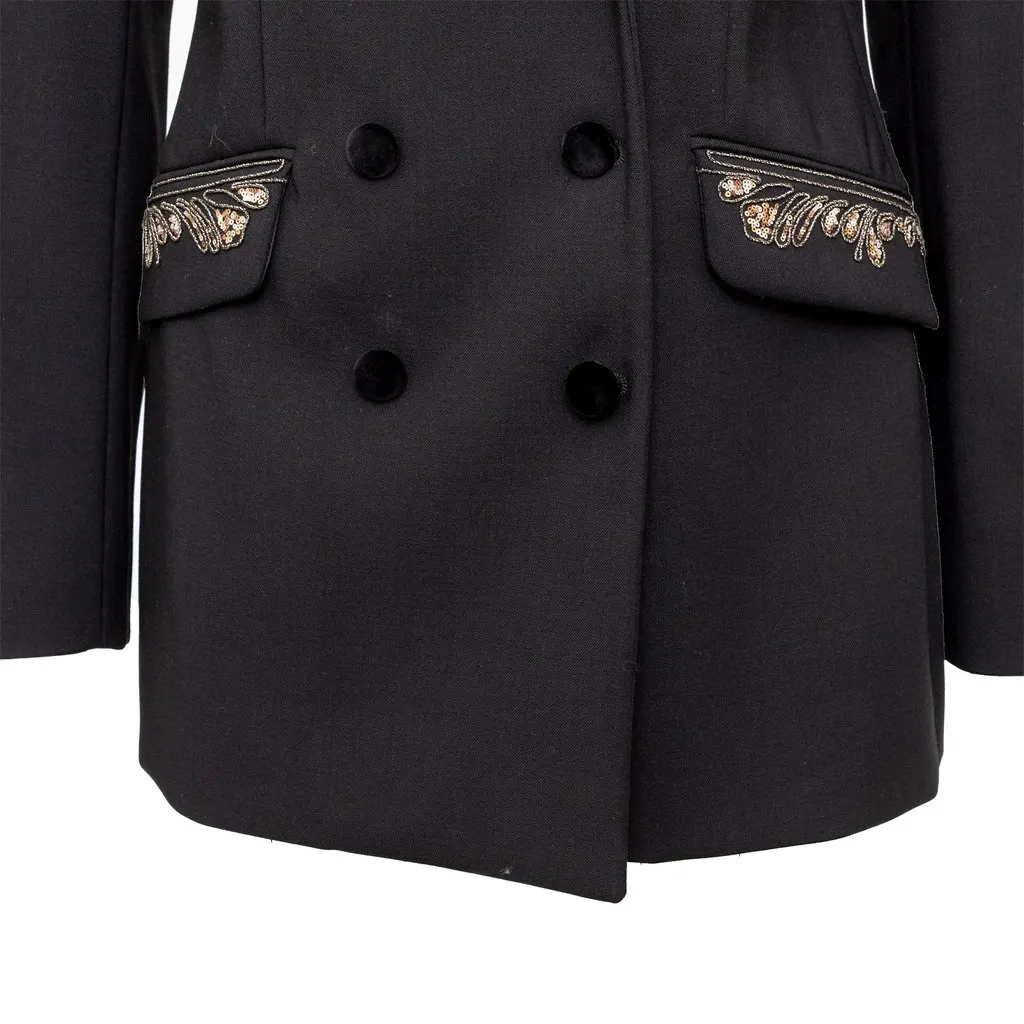 Etro Embroidered Blazer - '10s Red Wool Good - Box View