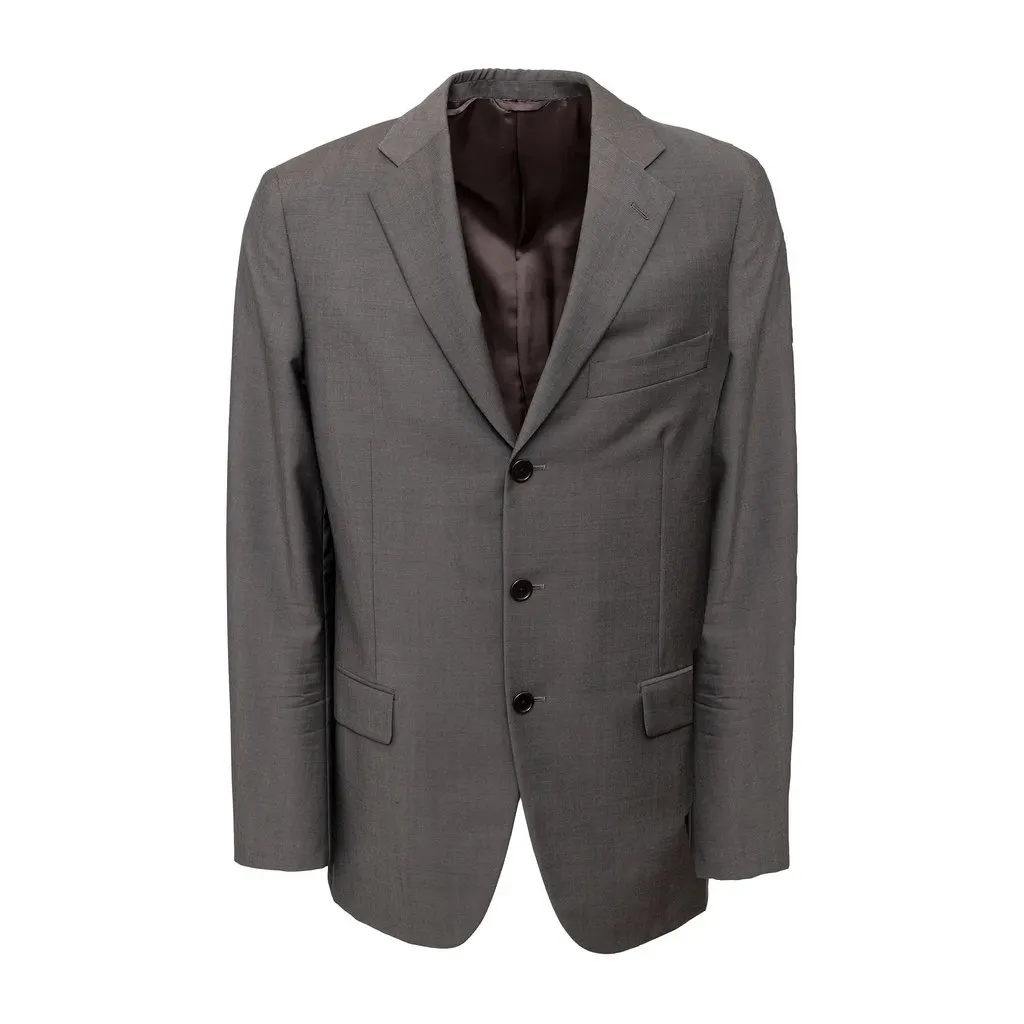Unsigned Davide Cenci Sartorial Suit - '10s Grey Wool Good - Back View