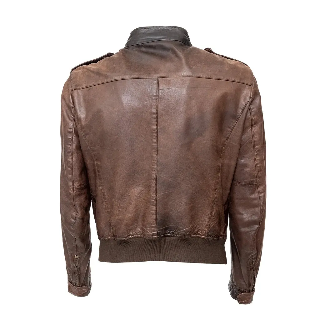 Unsigned Brogden Leather Jacket - '00s Brown Leather Good - Inside View