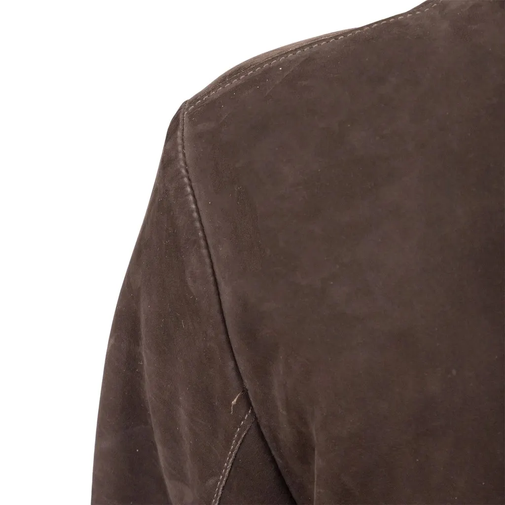Bally Suede Leather Jacket - '10s Brown Suede Good - Box View
