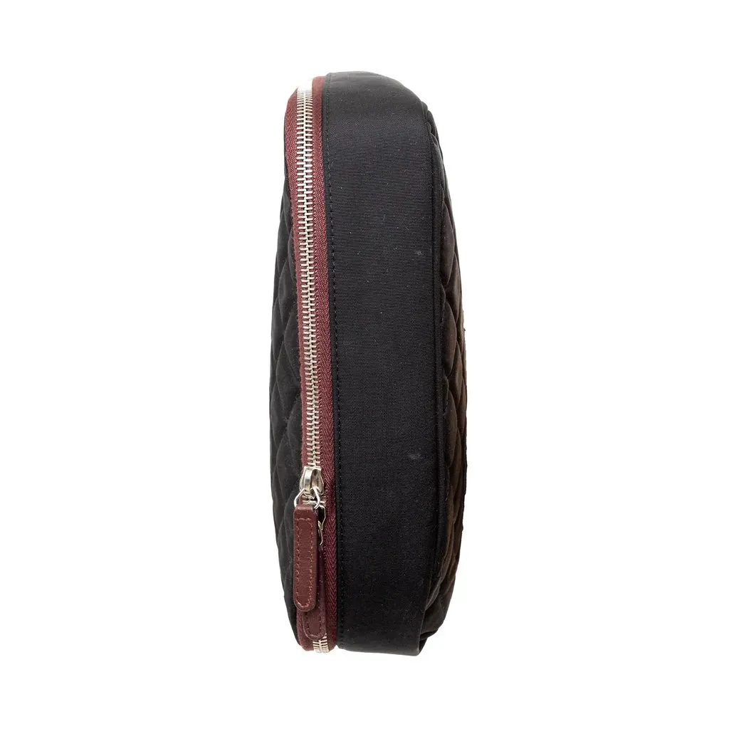 Chanel Quilted Laptop Case - '00s Burgundy Good - Inside View