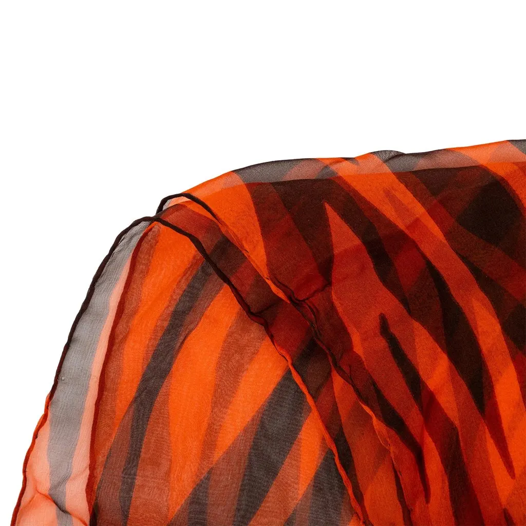 Saint Laurent Leopard Print Scarf - '00s Brown Silk Good - Box View
