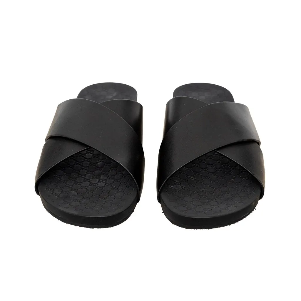 Gucci Leather Sandals - '10s Black Leather Good - Inside View