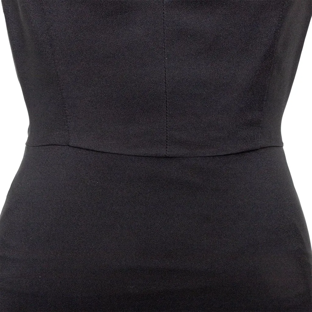 Unsigned Guy Laroch Couture Dress - '70s Black Good - Box View