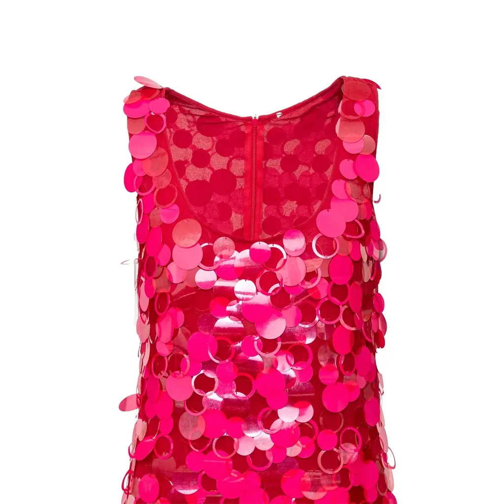Unsigned Sequin Dress - '10s Pink Good - Model View