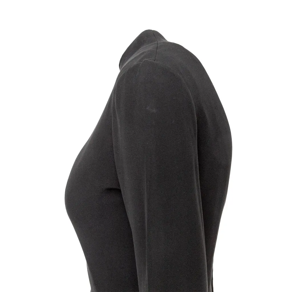 Unsigned Jean Patou Pleated Dress - '50s Black Good - Box View
