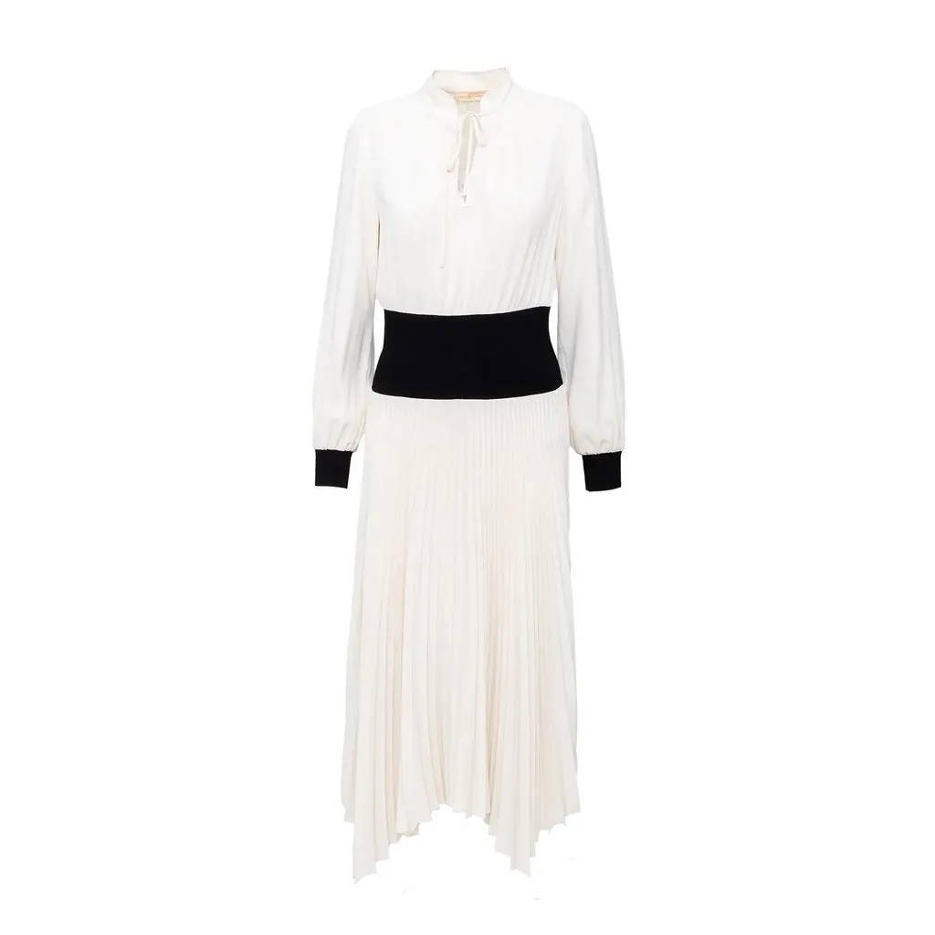 Tory Burch Pleated Dress - '20s White Good - Front View