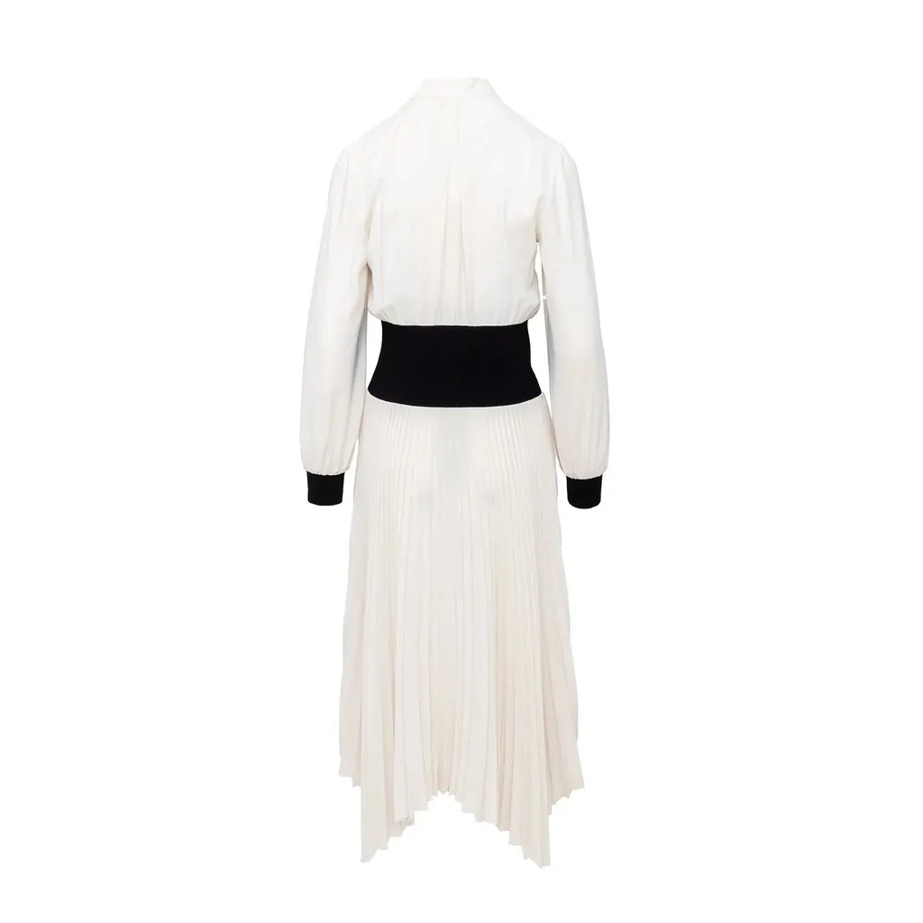 Tory Burch Pleated Dress - '20s White Good - Inside View