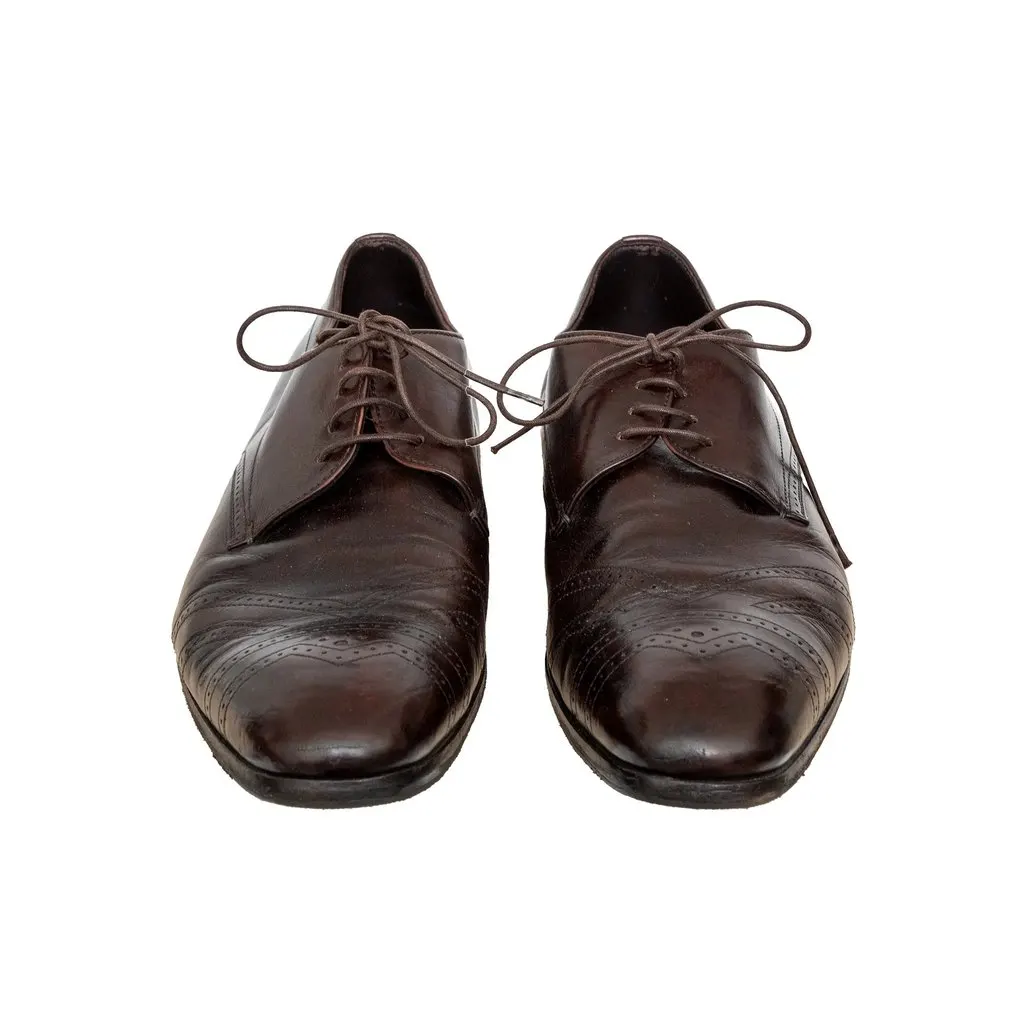 Prada Brogue Leather Shoes - '00s Brown Leather Good - Inside View