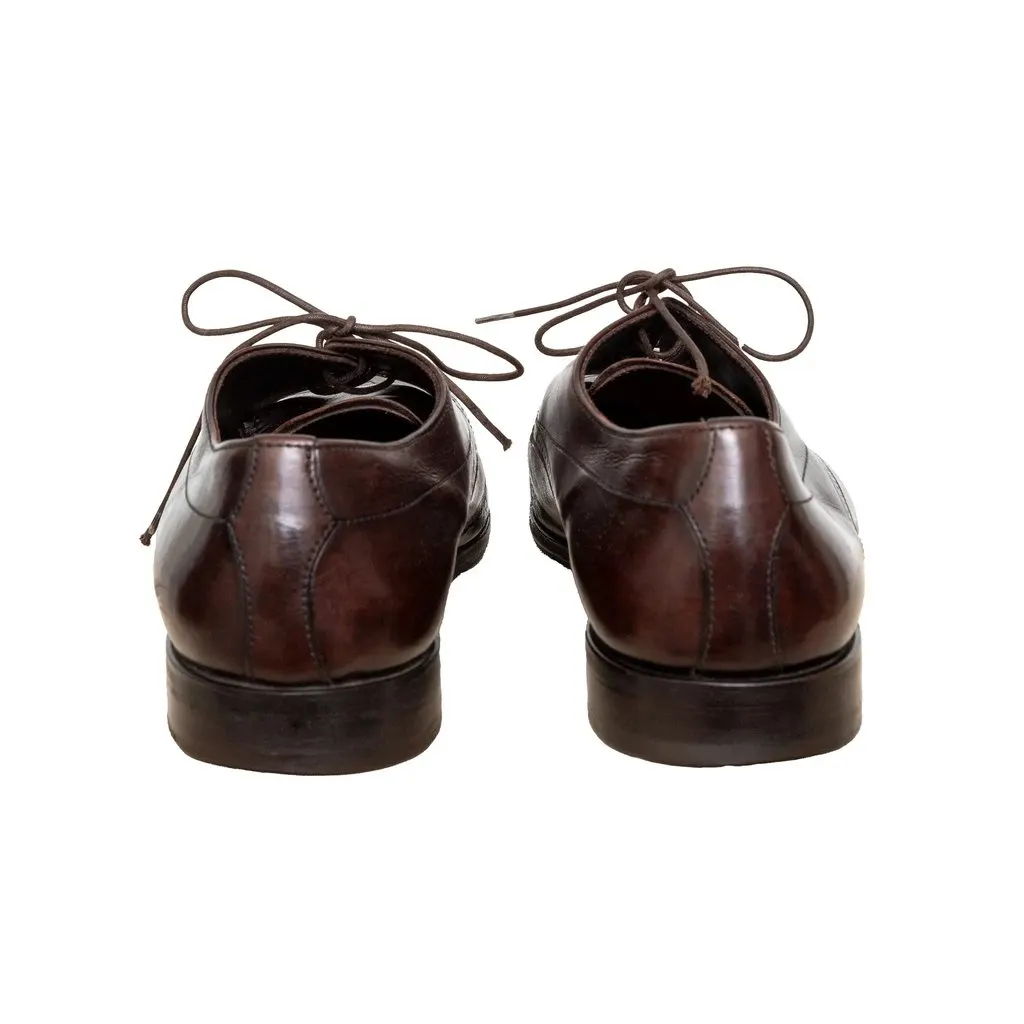 Prada Brogue Leather Shoes - '00s Brown Leather Good - Box View