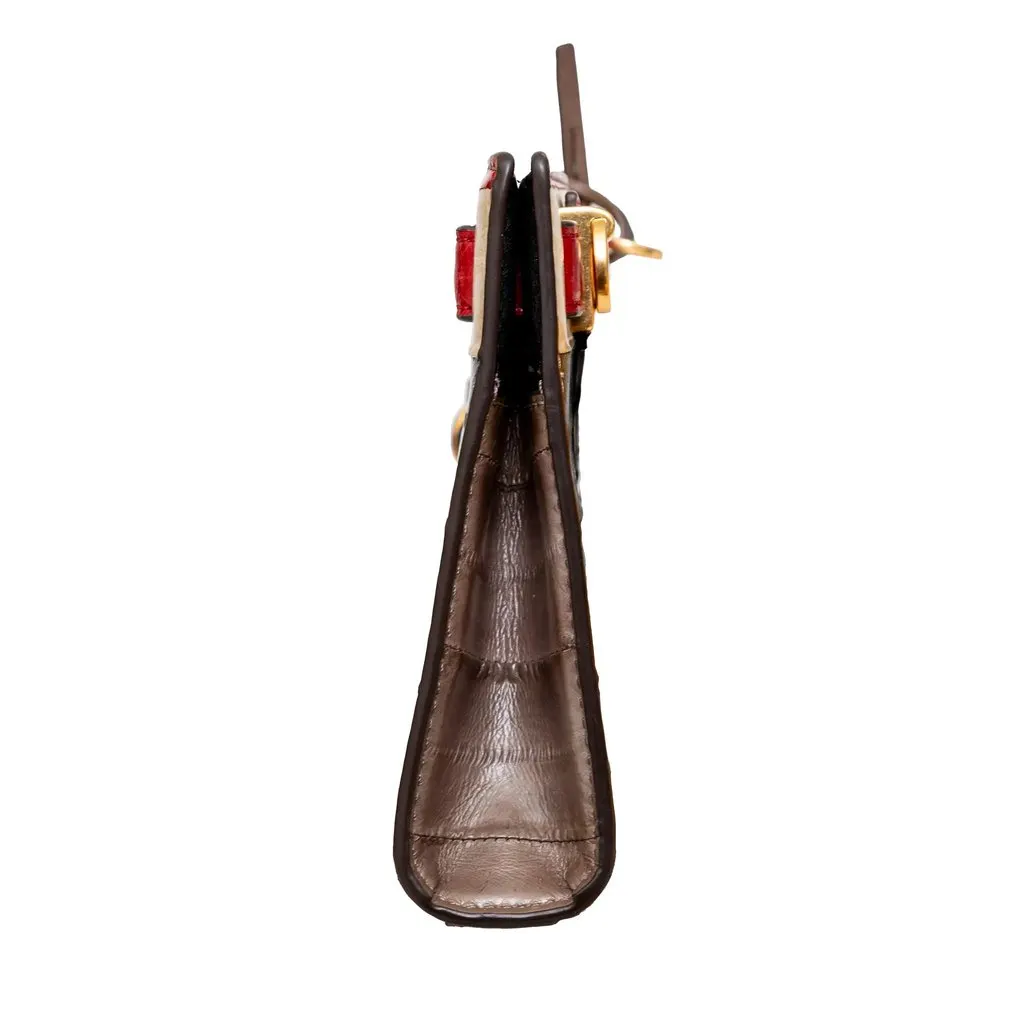 Tory Burch Colorblock Clutch - '00s Gold Leather Good - Box View