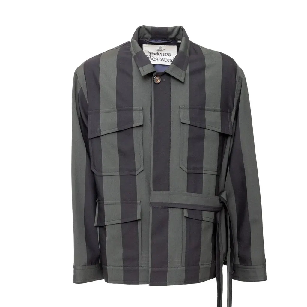 Vivienne Westwood Stripe Jacket - '10s MultiColor Good - Front View